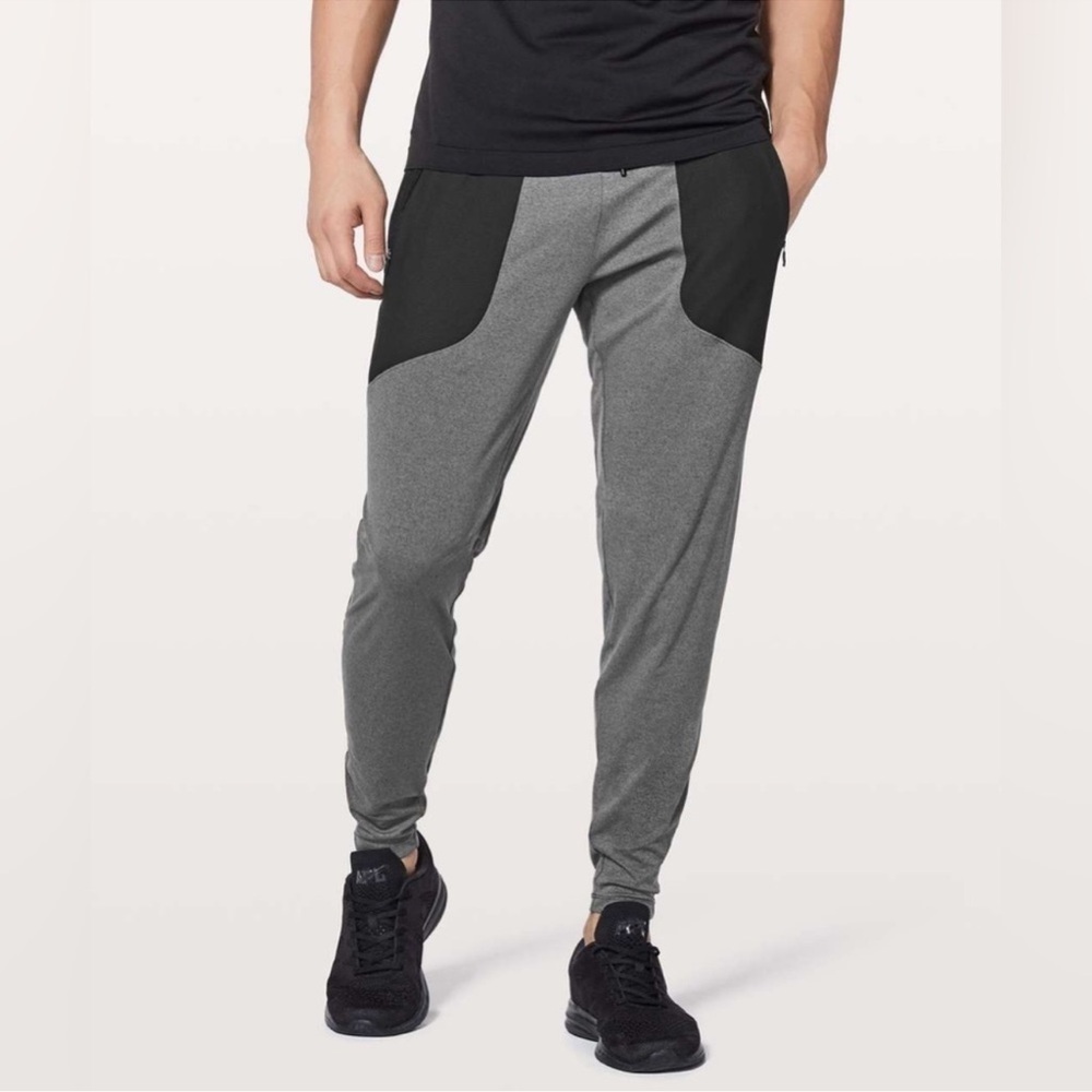 Men’s Lululemon Capacity Pants Heathered Black Grey Size M